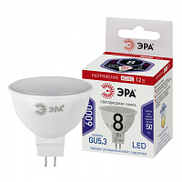  Лампочка светодиодная ЭРА STD LED MR16-8W-12V-860-GU5.3 GU5.3 8 Вт софит холодный дневной свет