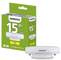  Лампа светодиодная T80 таблетка 15Вт 230В 3000К GX53 GENERICA