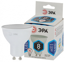  Лампочка светодиодная ЭРА STD LED MR16-8W-840-GU10 GU10 8Вт софит нейтральный белый свет