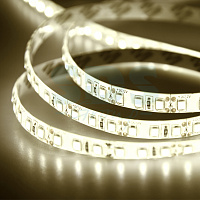  Лента светодиодная 12В, SMD2835, 9,6Вт/м, 120 LED/м, 3000K, 8мм, 5м, IP65 LAMPER