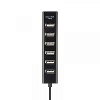  Разветвитель USB на 7 портов черный REXANT