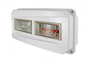  Щит учета ЩРН-12-1ф 167х350х111 мм пластиковый IP55 TDM