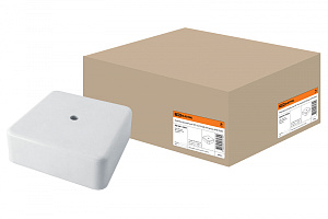  Коробка распаячная КР 75х75х28 ОП белая IP40 TDM