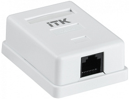  ITK Настенная информационная розетка RJ45 кат.6 UTP 1-порт