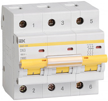  KARAT Автоматический выключатель ВА47-100 3P D 40А 10кА IEK