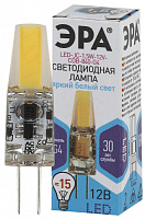  Лампочка светодиодная ЭРА STD LED JC-1,5W-12V-COB-840-G4 G4 1,5Вт капсула нейтральный белый свет