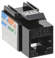  ITK Модуль Keystone Jack кат.6A UTP 110 IDC 90град чёрный