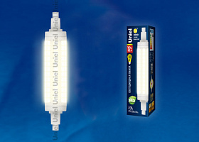 LED-J118-12W/WW/R7s/CL PLZ06WH Лампа светодиодная. Прозрачная. Теплый белый свет. Картон. ТМ Uniel.