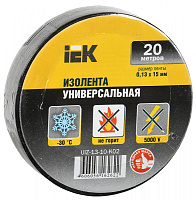  MIXTAPE 3 Изолента 0,13х15мм черная 20м IEK