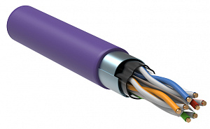  ITK Витая пара F/UTP кат.6 4х2х23AWG solid LSZH нг(А)-HF фиолетовый (305м)