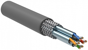  ITK Витая пара S/FTP кат.7 4х2х23AWG solid LSZH нг(А)-HF серый (305м)