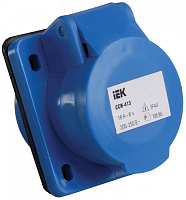  Розетка встраиваемая ССИ-413 2Р+Е 16А 200-250В IP44 IEK
