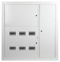  Корпус металлический встраиваемый ЭРА SIMPLE ЩЭ-6 (1000х960х140) 6 квартирный IP31 УХЛ3 серый