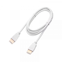  Кабель HDMI - HDMI 1.4, 2м, Gold, белый REXANT
