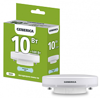  Лампа светодиодная T80 таблетка 10Вт 230В 6500К GX53 GENERICA