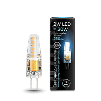  Лампа Gauss G4 12V 2W 200lm 4100K силикон LED 1/10/200