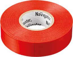  Изолента ПВХ 15мм (рул.20м) красн. NIT-B15-20/R Navigator 71104