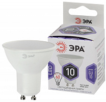  Лампочка светодиодная ЭРА STD LED MR16-10W-860-GU10 GU10 10Вт софит холодный дневной свет