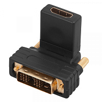  Переходник поворотный, штекер DVI-D - гнездо HDMI REXANT
