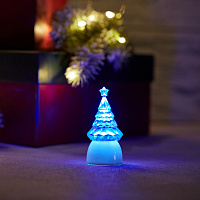  Фигура светодиодная на подставке Ёлочка Кристалл, RGB