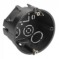  Коробка установочная ЭРА KUT-68-40-black черная 68х40мм для твердых стен саморезы IP20