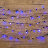  Гирлянда Твинкл Лайт 10 м, темно-зеленый ПВХ, 80 LED, цвет: Синий
