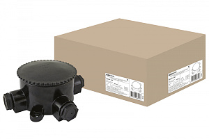  Коробка электромонтажная КЭМ 2-660-3 ОП D95 мм IP65, 3-х рожк. (карболит) TDM