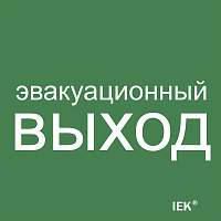  Этикетка самоклеящаяся 150х150мм "Эвакуационный выход" IEK