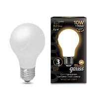  Лампа Gauss Filament А60 10W 820lm 2700К Е27 milky LED 1/10/40