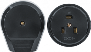  Розетка 14 348 NCA-C03-32A-250-BL IP20 черн. Navigator 14348