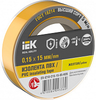  MIXTAPE 7 Изолента 0,15х15мм желтая 5м IEK