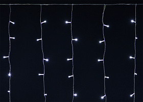  LIGHTING Гирлянда бахрома 4,5х0,7м 200 светодиодов белый свет IP44 прозрачный шнур 3м 230В транзит IEK