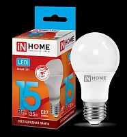  Лампа светодиодная LED-A60-VC 15Вт 230В Е27 4000К 1430Лм IN HOME
