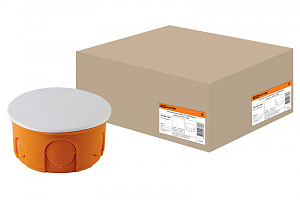  Распаячная коробка СП D80х40мм, крышка, IP20, TDM