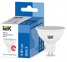  Лампа светодиодная MR16 софит 5Вт 230В 6500К GU5.3 IEK