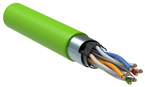  ITK Витая пара F/UTP кат.6 4х2х23AWG solid LSLTx нг(А)-LSLTx зеленый (305м)