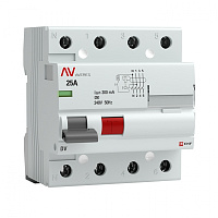  Устройство защитного отключения DV 4P 25А/300мА (A) EKF AVERES