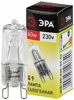 Лампочка галогенная ЭРА G9-JCD-60-230V-CL G9 60Вт капсула теплый белый свет