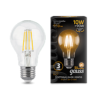  Лампа Gauss Filament А60 10W 930lm 2700К Е27 LED 1/10/40