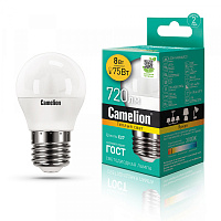 Camelion LED8-G45/830/E27 (Эл.лампа светодиодная 8Вт 220В)