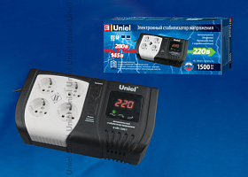  U-ARS-1500/1 Стабилизатор напряжения "Uniel" серии Standard - Expert 1500 ВА