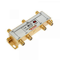 Делитель ТВх6 + 7шт. F BOX, 5-1000 МГц Gold REXANT