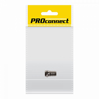  Разъем антенный, штекер F обжимной, RG-6, 1 шт. PROconnect