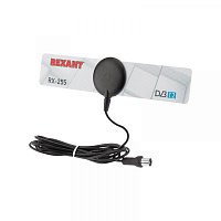  Антенна комнатная для цифрового телевидения DVB-T2 на присоске, RX-255 REXANT