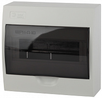  Корпус пластиковый навесной ЭРА SIMPLE ЩРН-П-10 IP41 прозрачная крышка белый