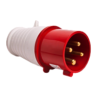  Вилка переносная 014 3Р+РЕ 16А 380В IP44 EKF