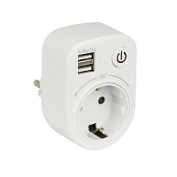  Розеточный блок SB-01 (розетка 2P+E 16А, 2 USB разъема 5V 2,1A) EKF PROxima