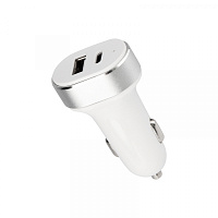  Автозарядка в прикуриватель REXANT АЗУ USB-A+USB-C, 3.1 A белая