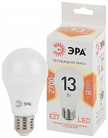  Лампочка светодиодная ЭРА STD LED A60-13W-827-E27 E27 / Е27 13 Вт груша теплый белый свет