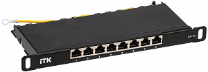  ITK 0,5U патч-панель кат.5E STP 8 портов 10" (Dual IDC)